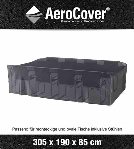 Aerocover Schutzhülle für Gartenmöbelset 305x190x85 cm