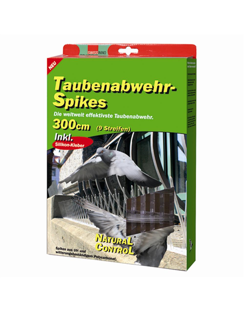Swissinno Taubenabwehrspikes inkl. Silikonkleber, 300 cm