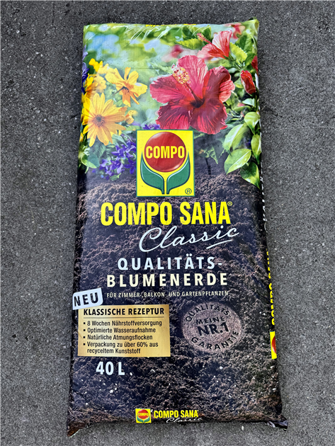 COMPO SANA Qualitts-Blumenerde Classic 40 Liter, COMPO SANA  Qualitts-Blumenerde Clas 40l - Fiedlers Garten & Hobbyland